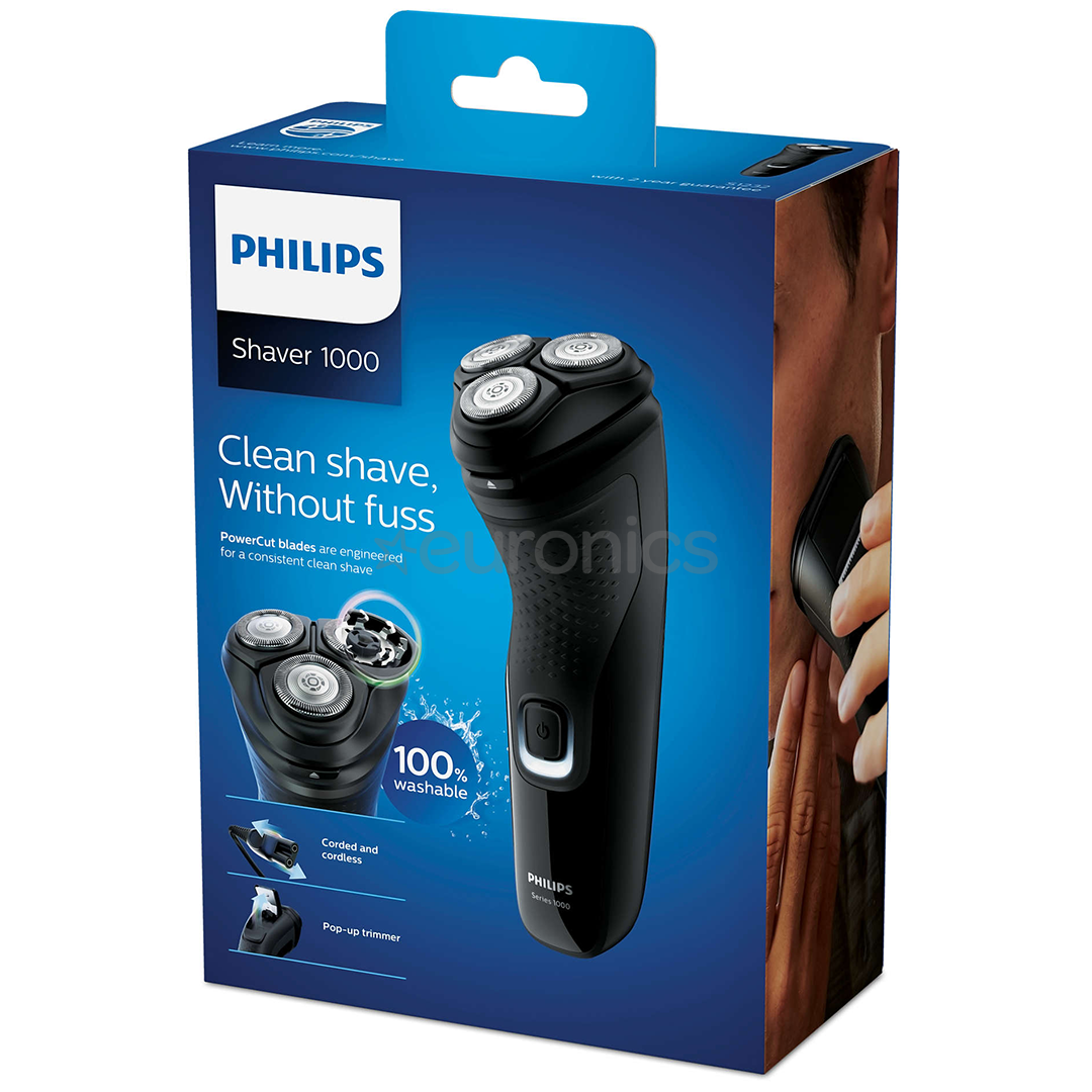 Philips Series 1000, melna - Skuveklis