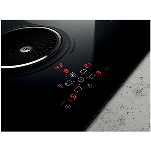 Elica NikolaTesla One, width 83 cm, frameless, black - Built-in Induction Hob with Cooker Hood