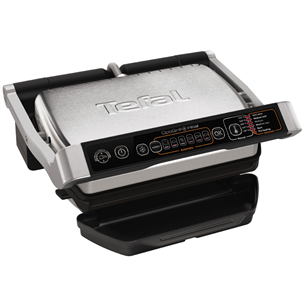 Tefal Optigrill+ Initial, 2000 W, melna/nerūsējošā tērauda - Elektriskais grils GC706D