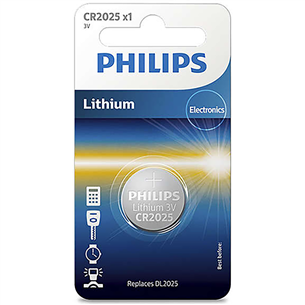 Philips Lithium, CR2025, 3V - Baterija CR2025/01B