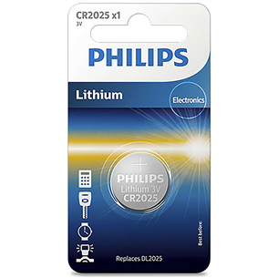 Philips Lithium, CR2025, 3V - Baterija