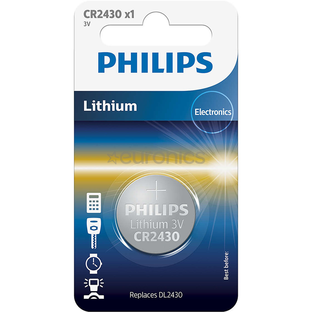 Philips Lithium, CR2430, 3V - Battery