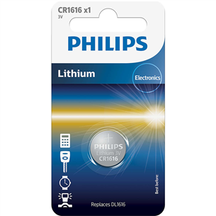 Philips Lithium, CR1616, 3V - Baterija