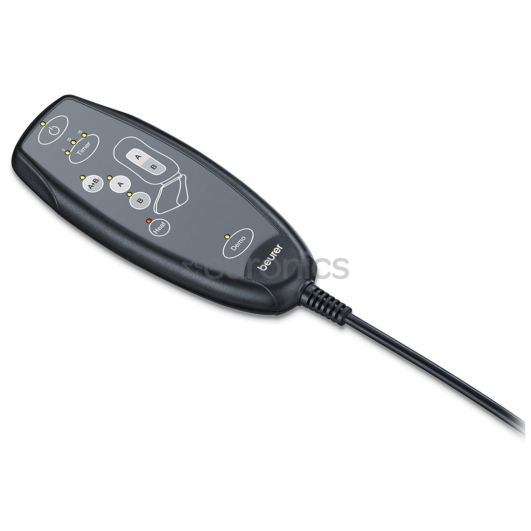 Beurer Shiatsu, pelēka - Masāžas pārvalks krēslam