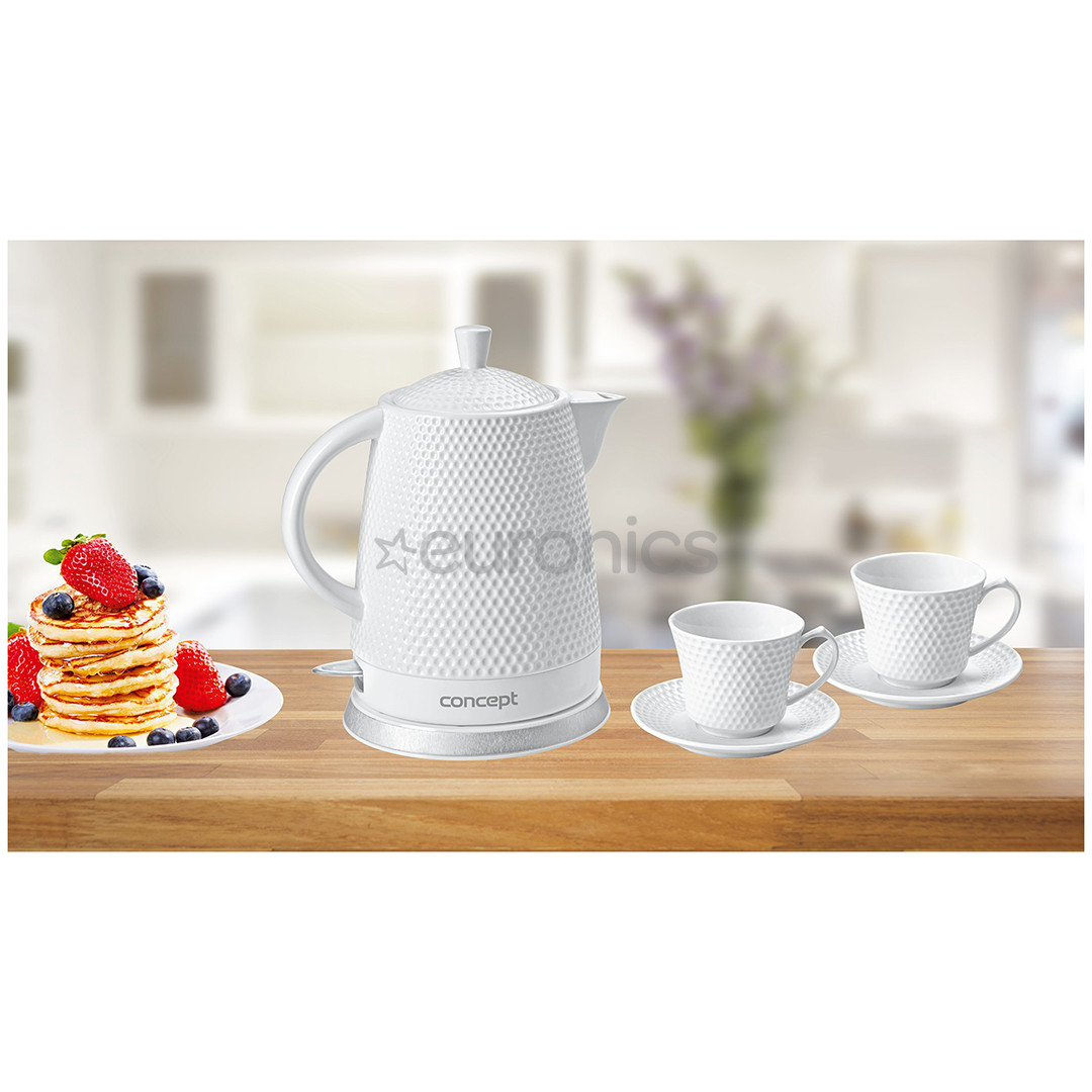 Concept, 1.5 L, white - Kettle + 2 cups