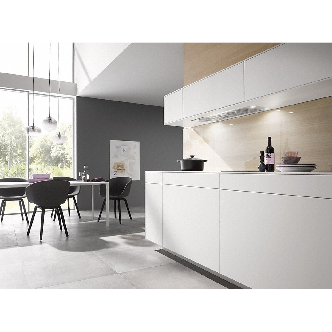 Miele, 600 м³/ч, ширина 88,4 см, нерж. сталь - Интегрируемая вытяжка