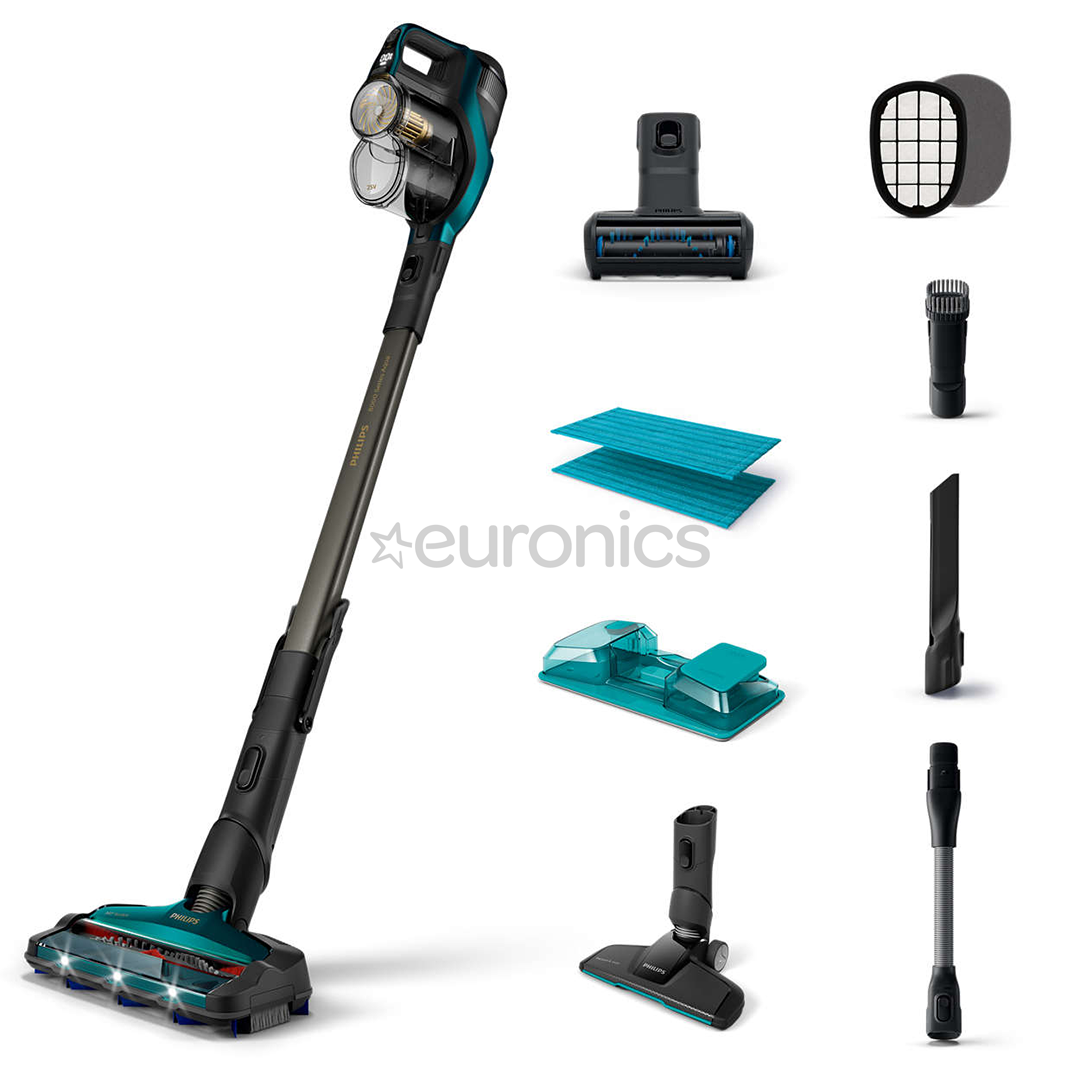 Philips SpeedPro Aqua Pro 8000, gaiši zila - Bezvadu putekļu sūcējs