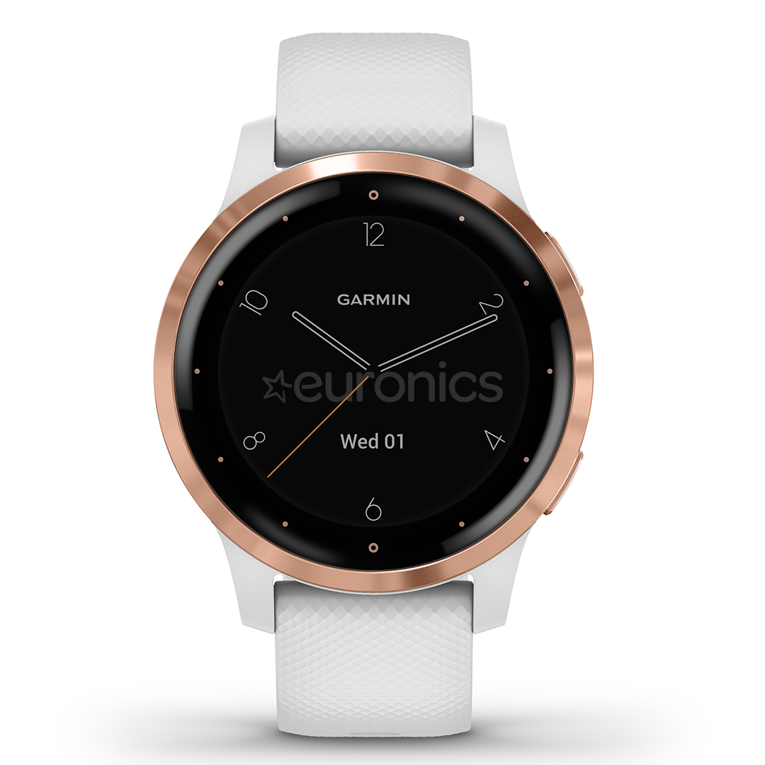 Garmin Vivoactive 4S, rozā zelta/balta- Viedpulkstenis