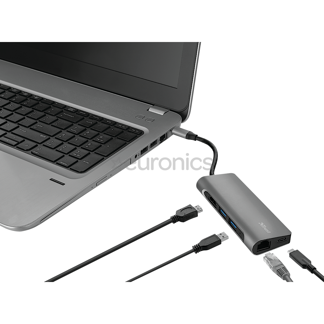 Adapteris USB-C Multiport Dalyx, Trust