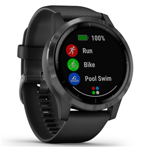 Garmin Vivoactive 4, melna - Viedpulkstenis