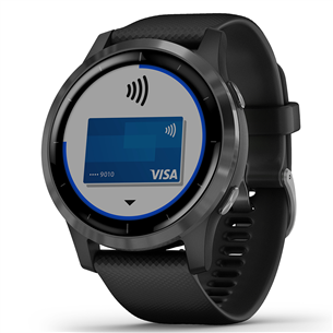 Garmin Vivoactive 4, melna - Viedpulkstenis