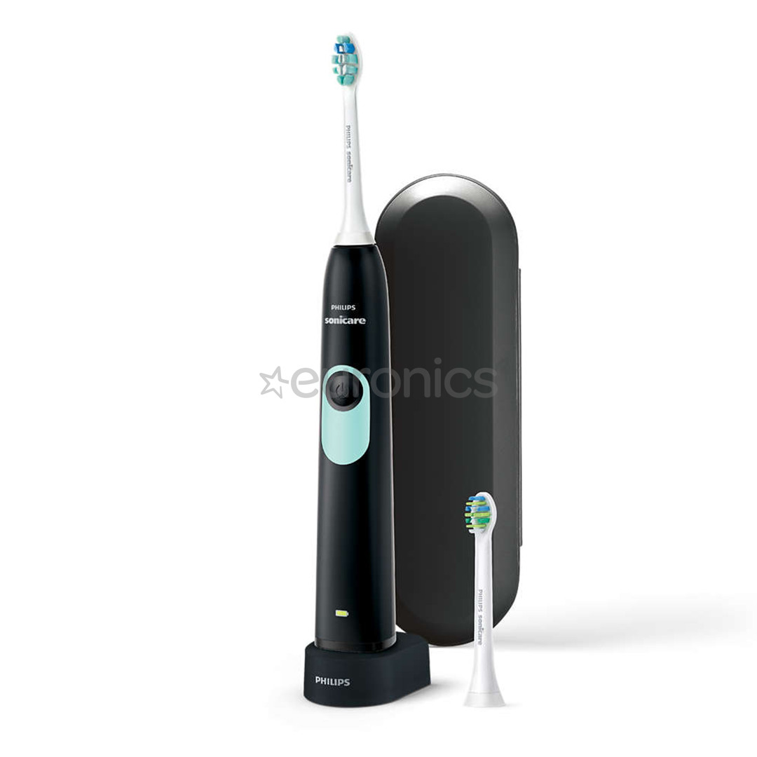 Philips Sonicare Teens, ceļojumu futrālis, balta/melna/zaļa - Elektriskā zobu birste