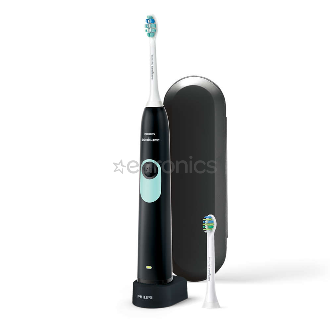 Philips Sonicare Teens, ceļojumu futrālis, balta/melna/zaļa - Elektriskā zobu birste