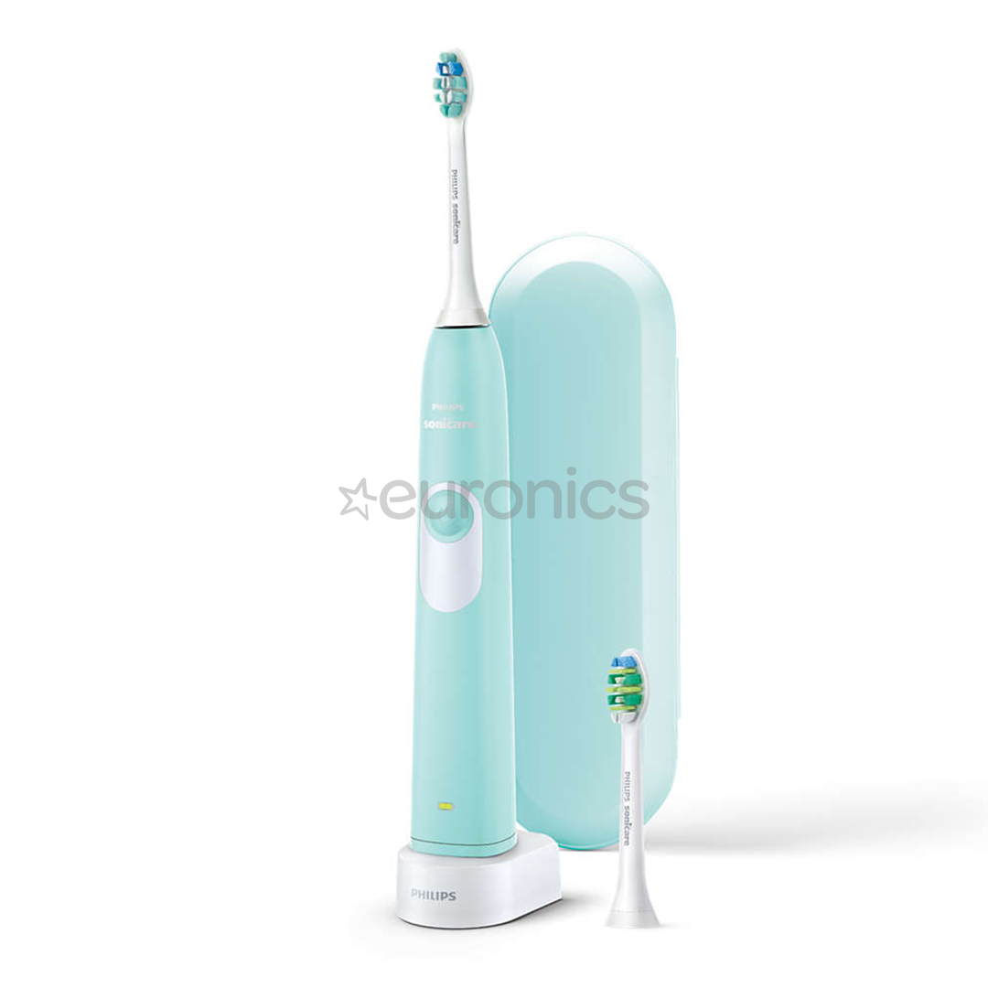 Philips Sonicare Teens, ceļojumu futrālis, balta/zaļa - Elektriskā zobu birste