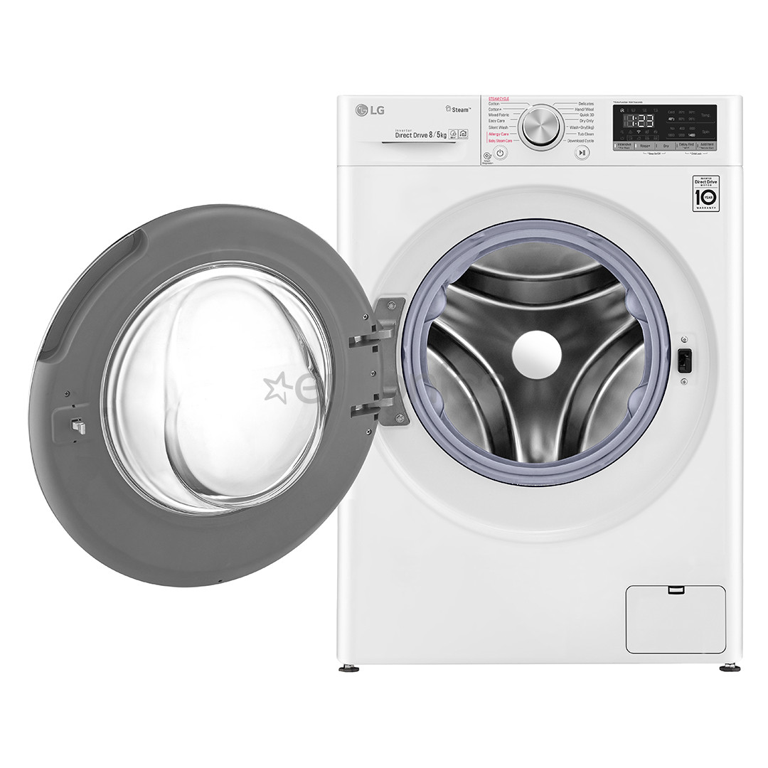 Veļas mazgājamā mašīna ar žāvētāju, LG (8 kg / 5 kg)