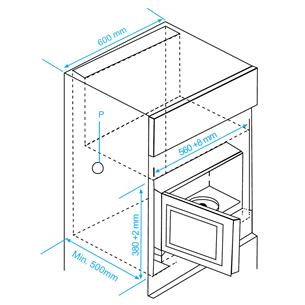 Built-in microwave Beko (25 L)