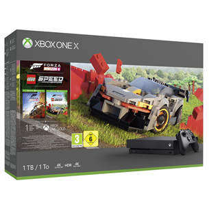 Spēļu konsole Microsoft Xbox One X (1TB) Forza 4 un Lego Speed DLC