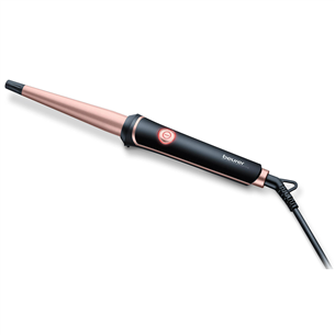 Beurer, diameter 13-25 mm, 200° C, black/pink - Conical curling iron