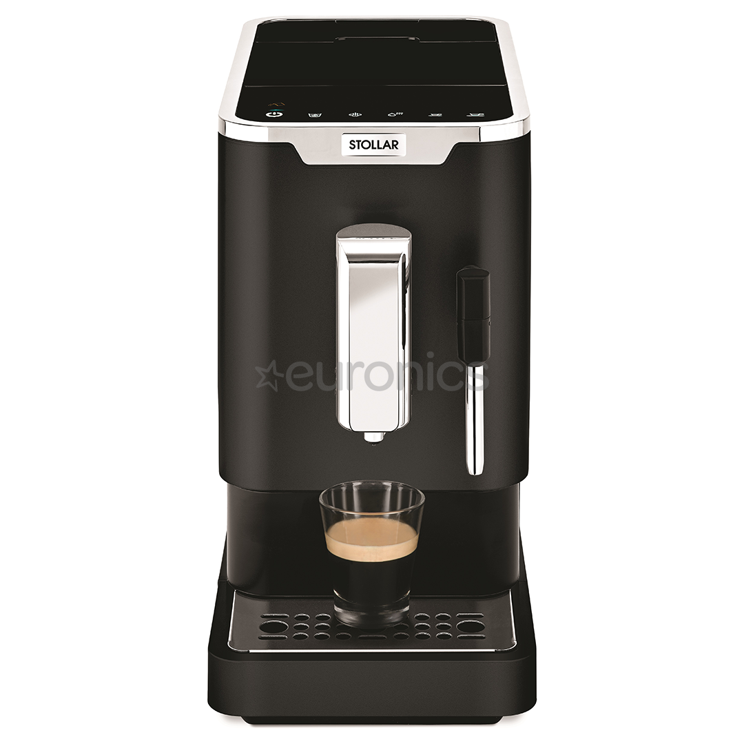 Stollar The Slim Café SEM800, melna/nerūsējošā tērauda - Kafijas automāts