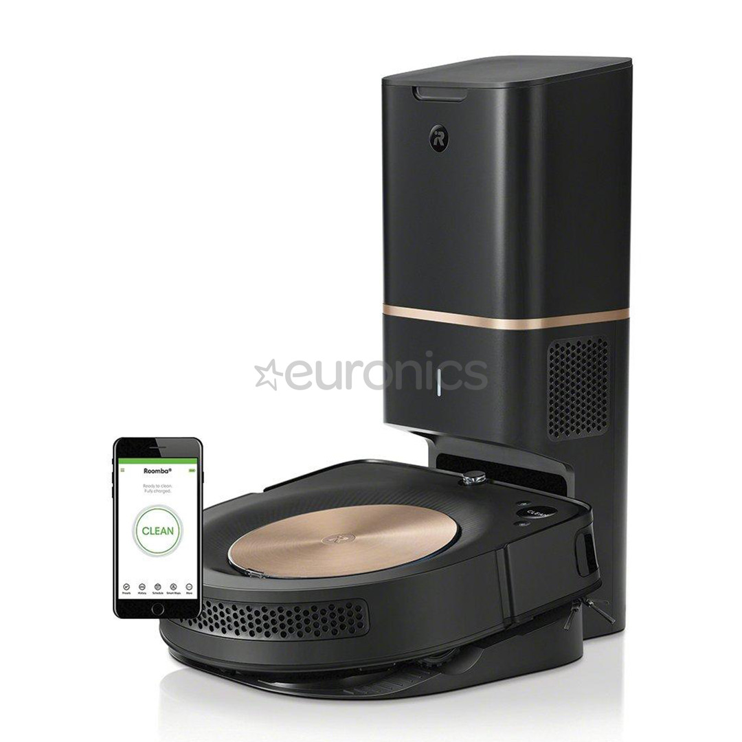 iRobot Roomba s9+, dust disposal, black/copper - Robot vacuum cleaner