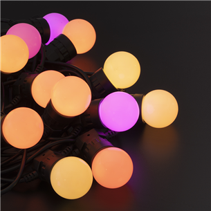 Twinkly Festoon Lights 20 RGB, 10 m, black - Smart festive lights