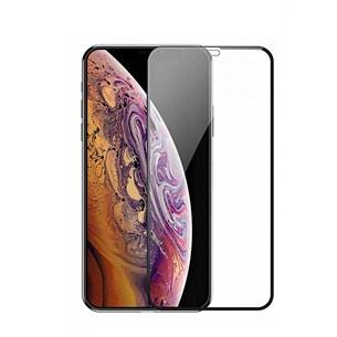 Ekrāna aizsargstikls Full Face 5D Tempered Glass priekš iPhone XS Max, Mocco