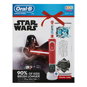 Electric toothbrush Braun Oral-B Starwars + travel case