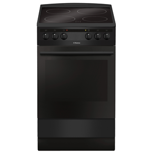 Hansa, 65 L, black - Freestanding Ceramic Cooker FCCM58088