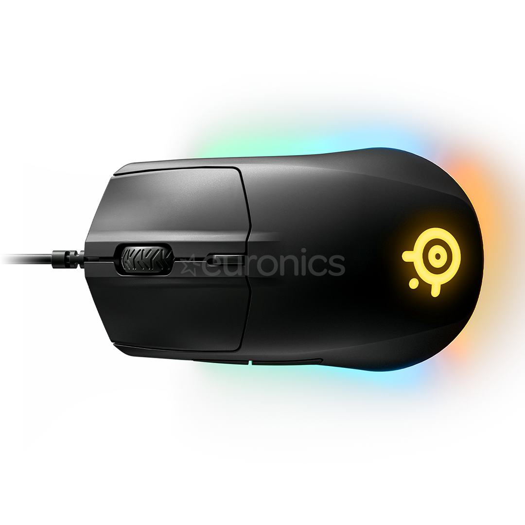 SteelSeries Rival 3 - Mouse - Optic - 6 knappar - Svart