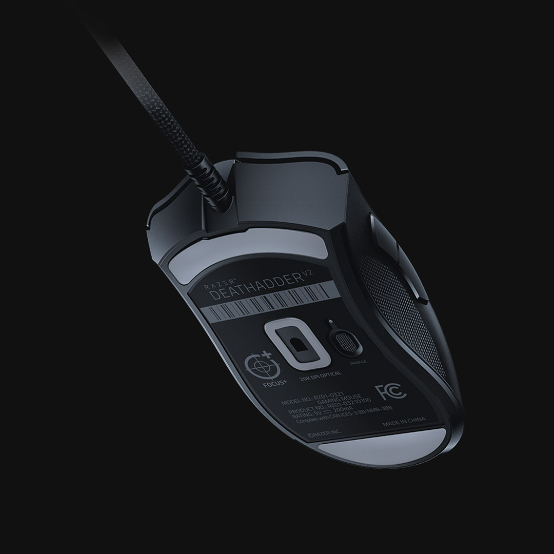 Razer DeathAdder V2, optiskā, melna - Datorpele ar vadu