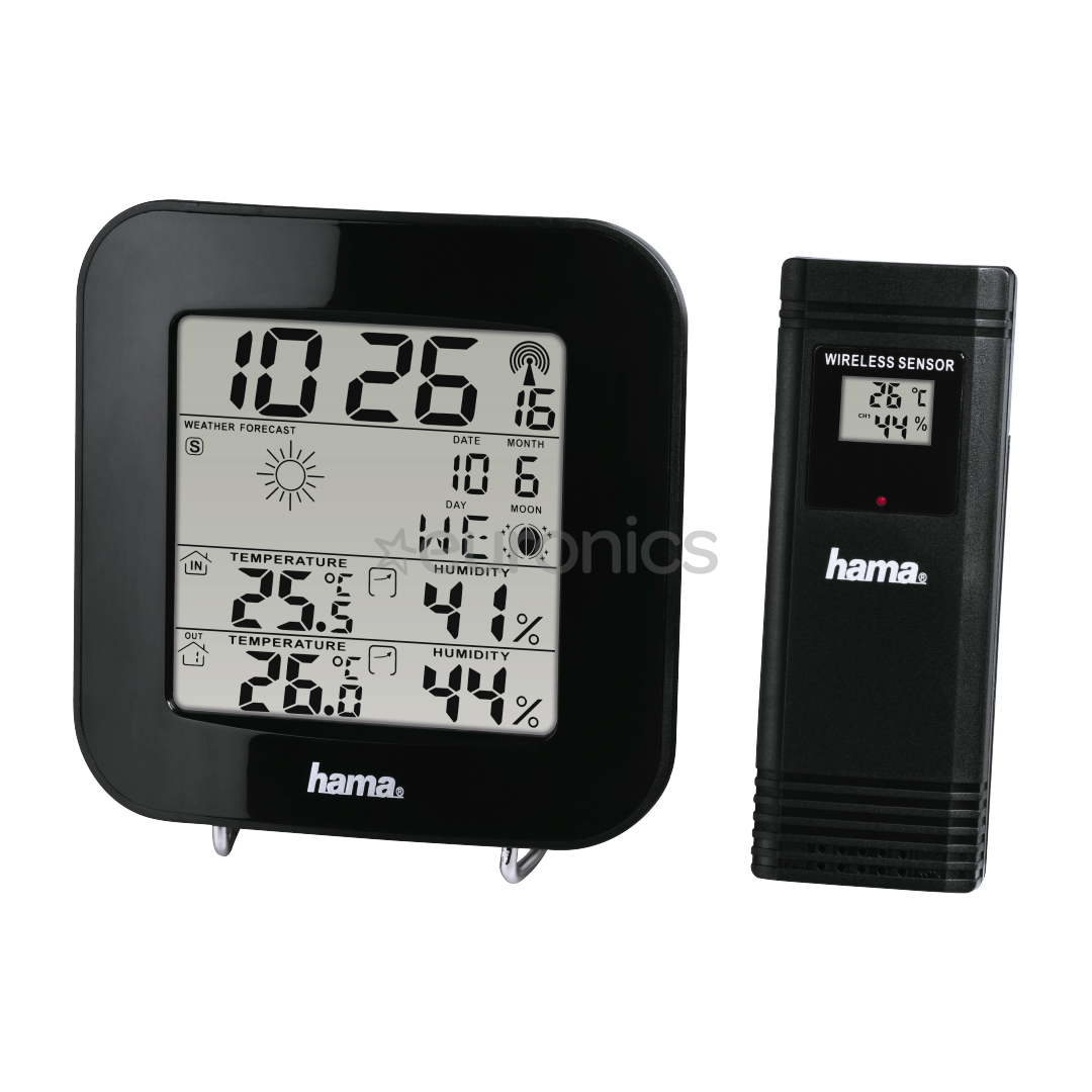 Hama EWS-200, black - Weather Station, 00186310 | Euronics