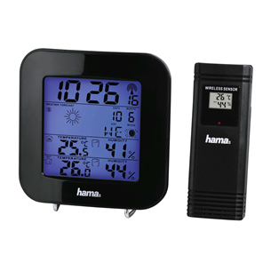 Hama EWS-200, melna - Termometrs