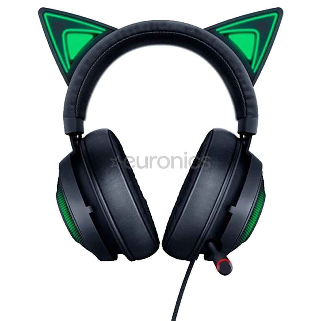 Razer Kraken Kitty, melna - Austiņas ar mikrofonu
