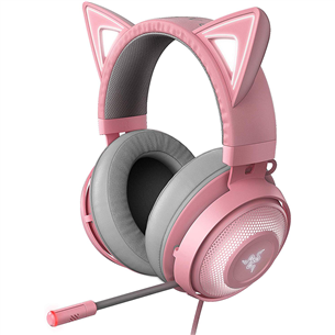 Razer Kraken Kitty, rozā - Austiņas ar mikrofonu RZ04-02980200-R3M1