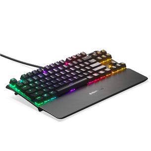 SteelSeries Apex 7 TKL, Blue Switch, US, mehāniskā, melna - Klaviatūra