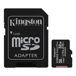 Atmiņas karte Canvas Select Plus microSD, Kingston / 32GB