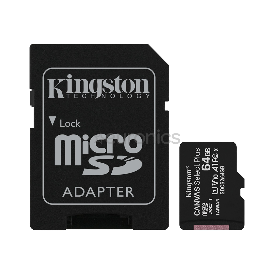 Memory card Canvas Select Plus microSD, Kingston / 64GB