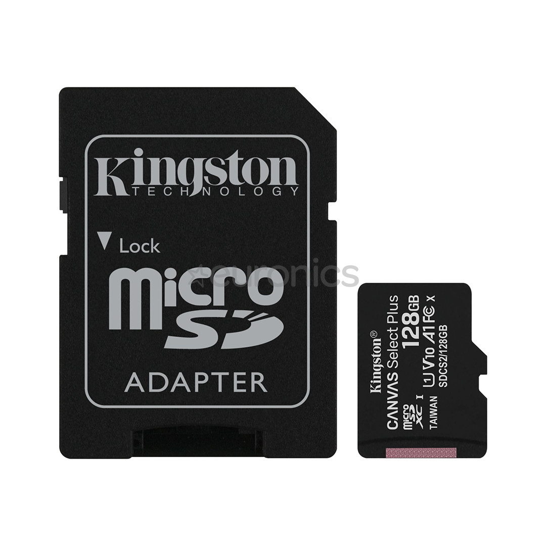 Atmiņas karte Canvas Select Plus microSD, Kingston / 128GB