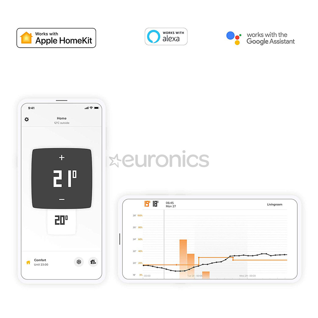Netatmo Smart Termostats, balta - Viedais termostats