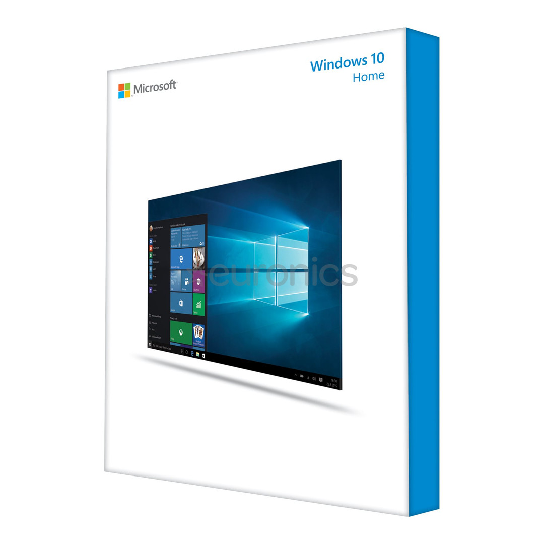 Operētājsistēma Microsoft Windows 10 Home 32/64bit Eng, OEM