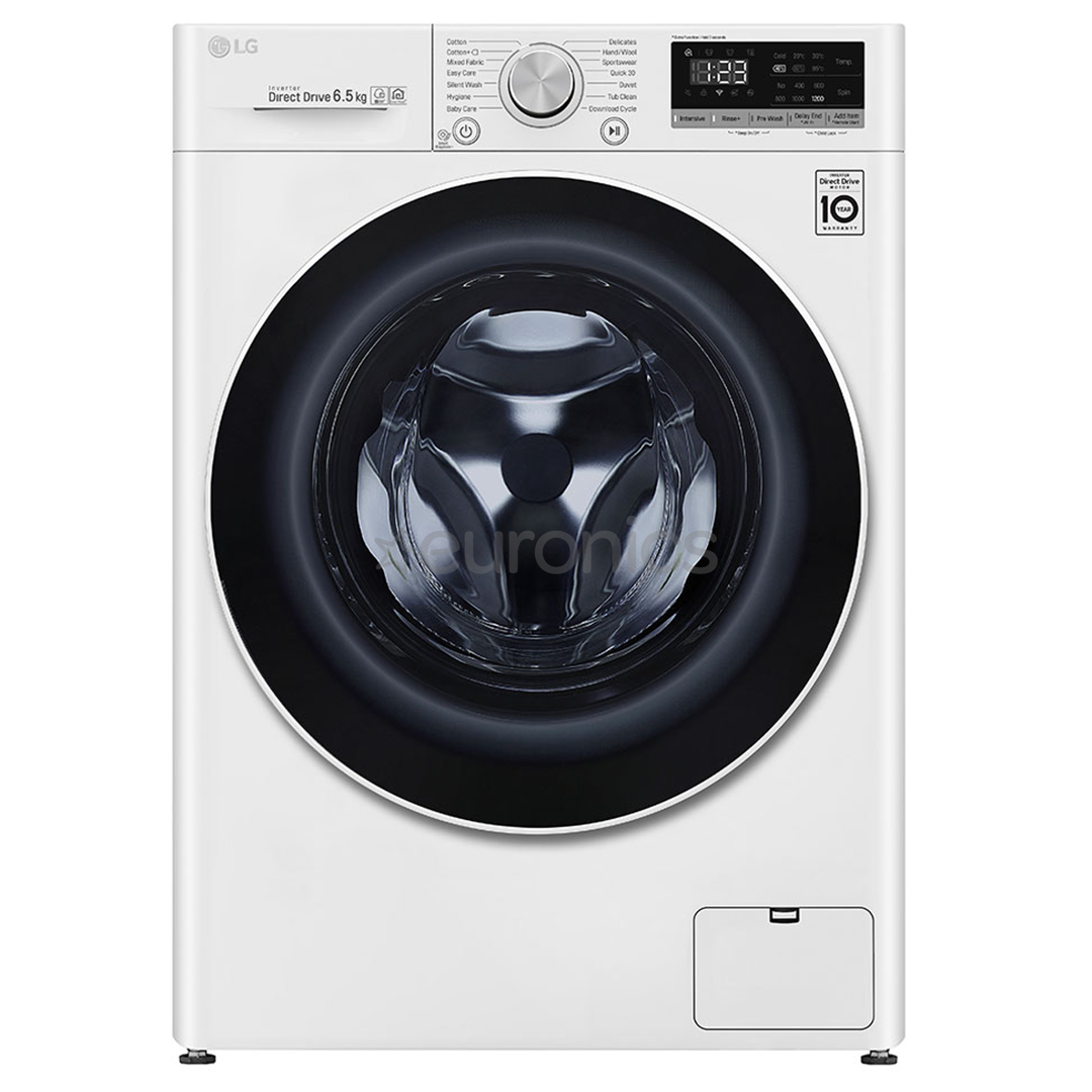 LG, 6.5 кг, глубина 45 см, 1200 об/мин - Стиральная машина с передней загрузкой
