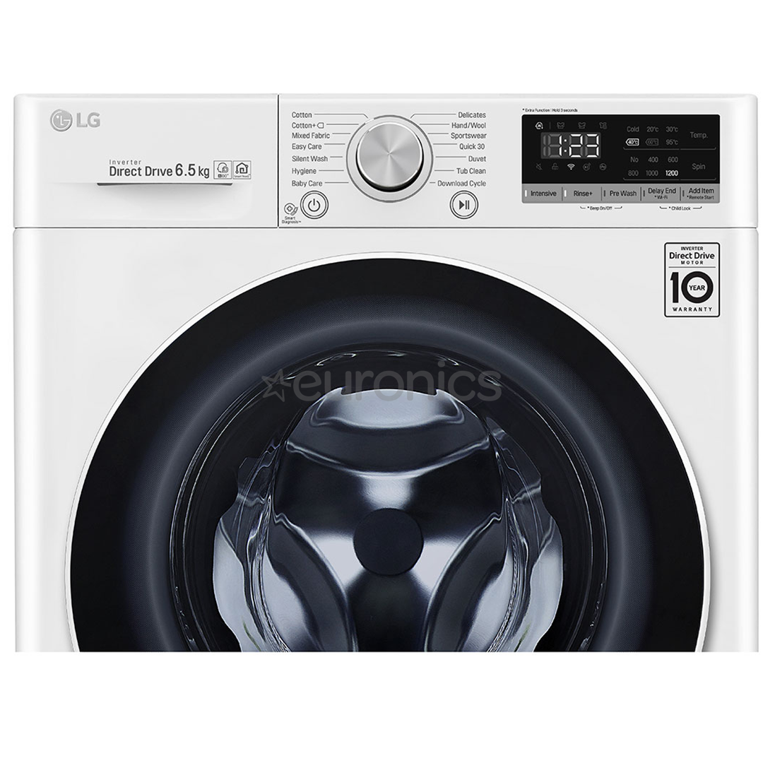 LG, 6.5 кг, глубина 45 см, 1200 об/мин - Стиральная машина с передней загрузкой