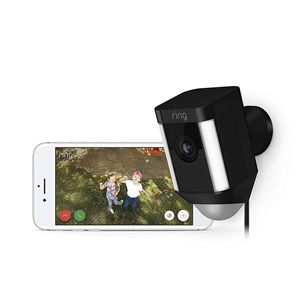 Ring Spotlight Cam Wired, black - Outdoor security camera
