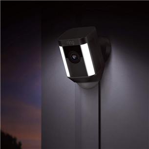 Ring Spotlight Cam Wired, black - Outdoor security camera