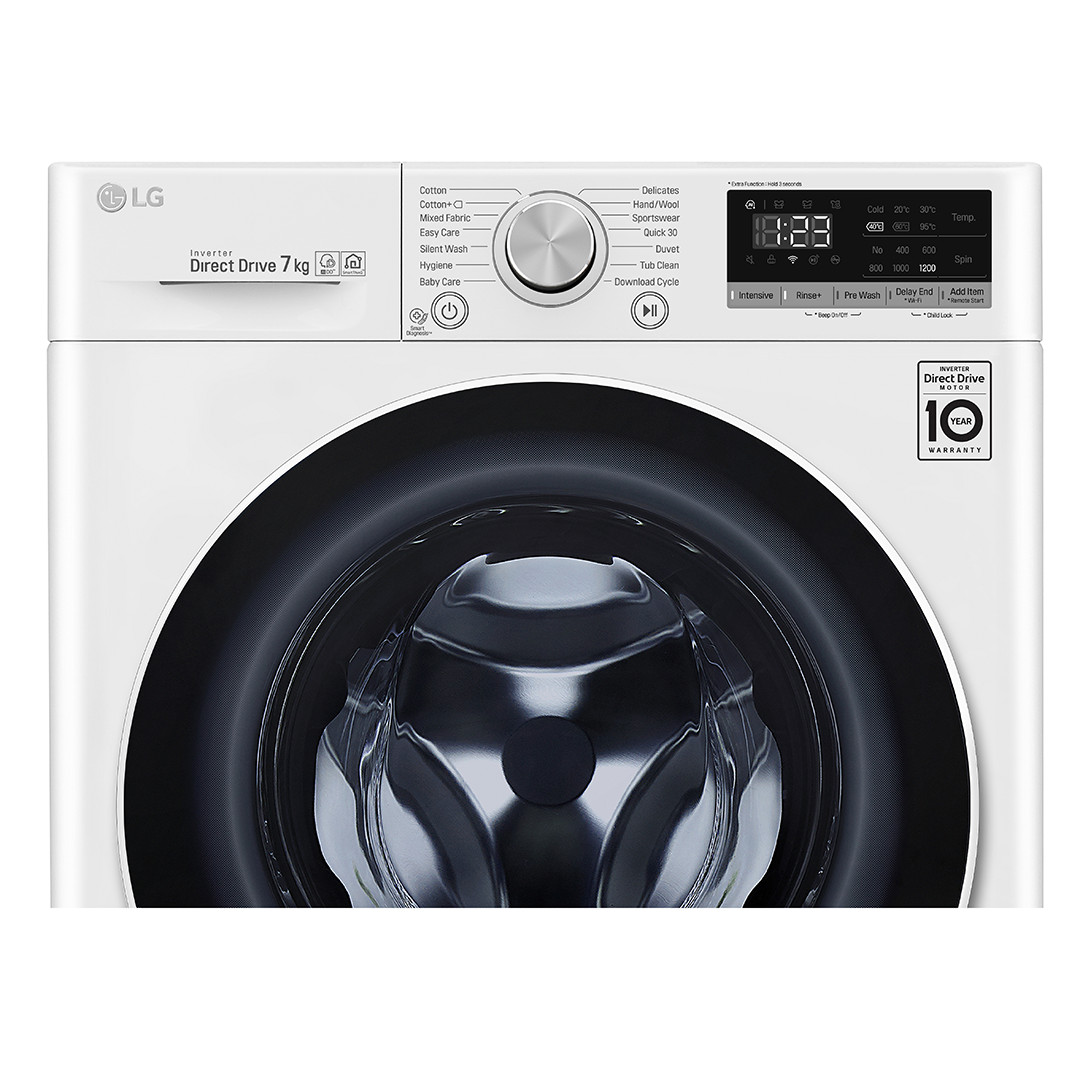 LG, 7 kg, depth 45 cm, 1200 rpm - Front Load Washing Machine