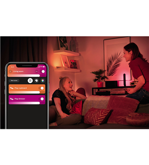 Philips Hue Play, Hue balta un krāsaina gaisma, melna - Viedā atmosfēras gaisma