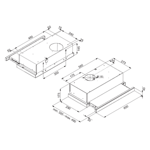 Built-in cooker hood Hansa (198 m³ / h)