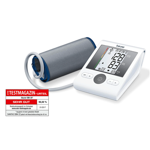 Beurer, BM28, white/grey - Upper arm blood pressure monitor