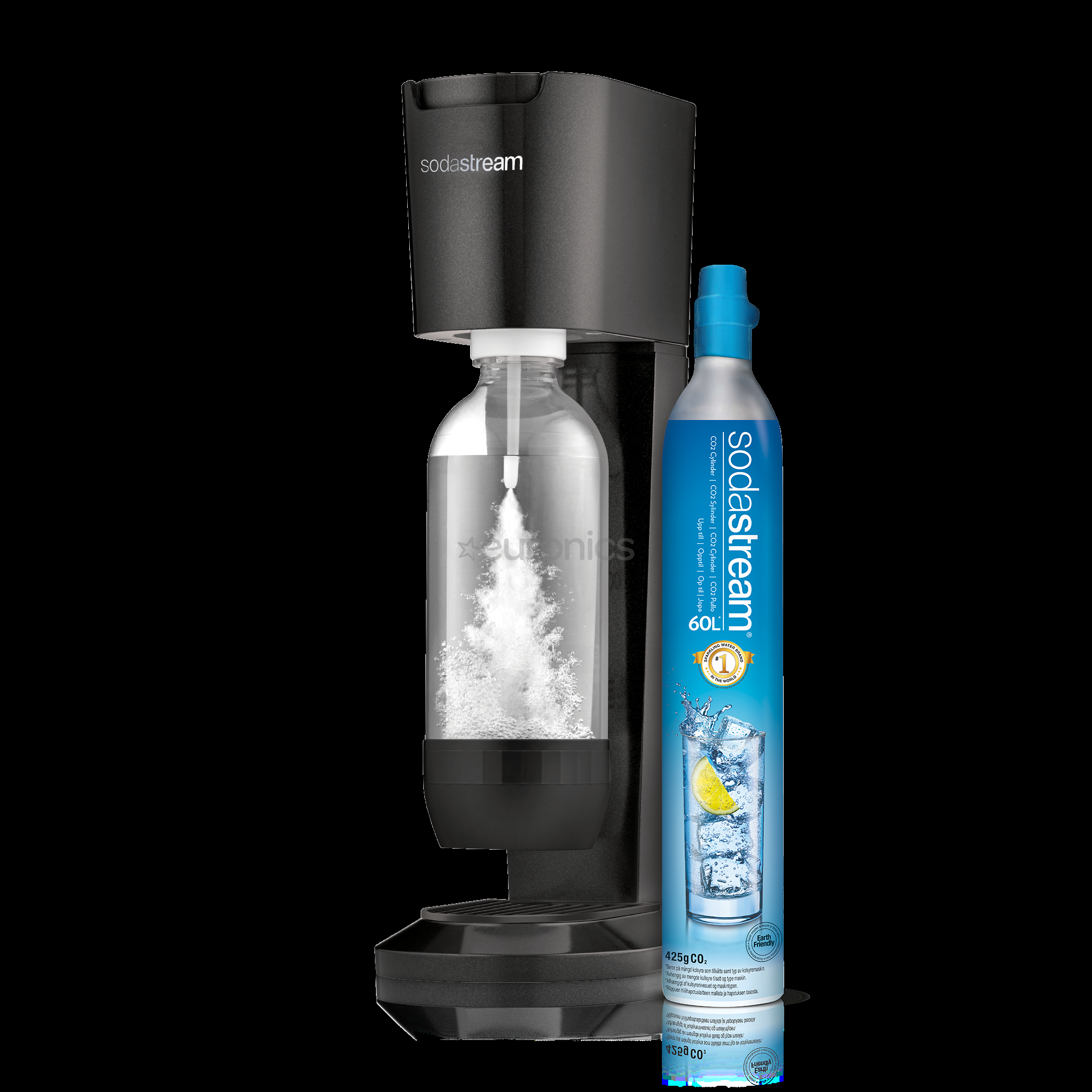 Soda Stream Genesis, melna - Gāzēto dzērienu pagatavošanas ierīce