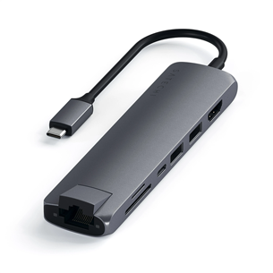 Satechi Multi-port, USB C, pelēka - Adapteris